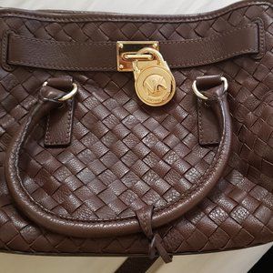 Michael Kors Hamilton Mocha Brown leather Satchel